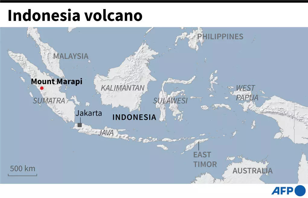 Indonesia volcano. Photo: AFP