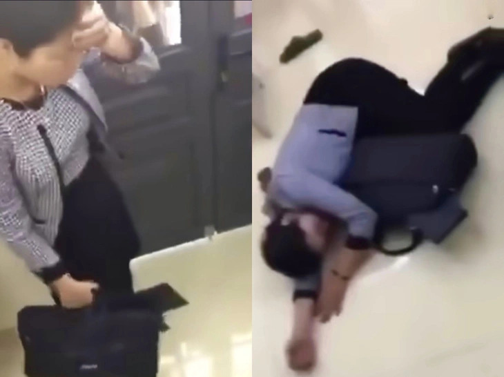Vietnamese female teacher faints after facing physical aggression from group of middle-schoolers