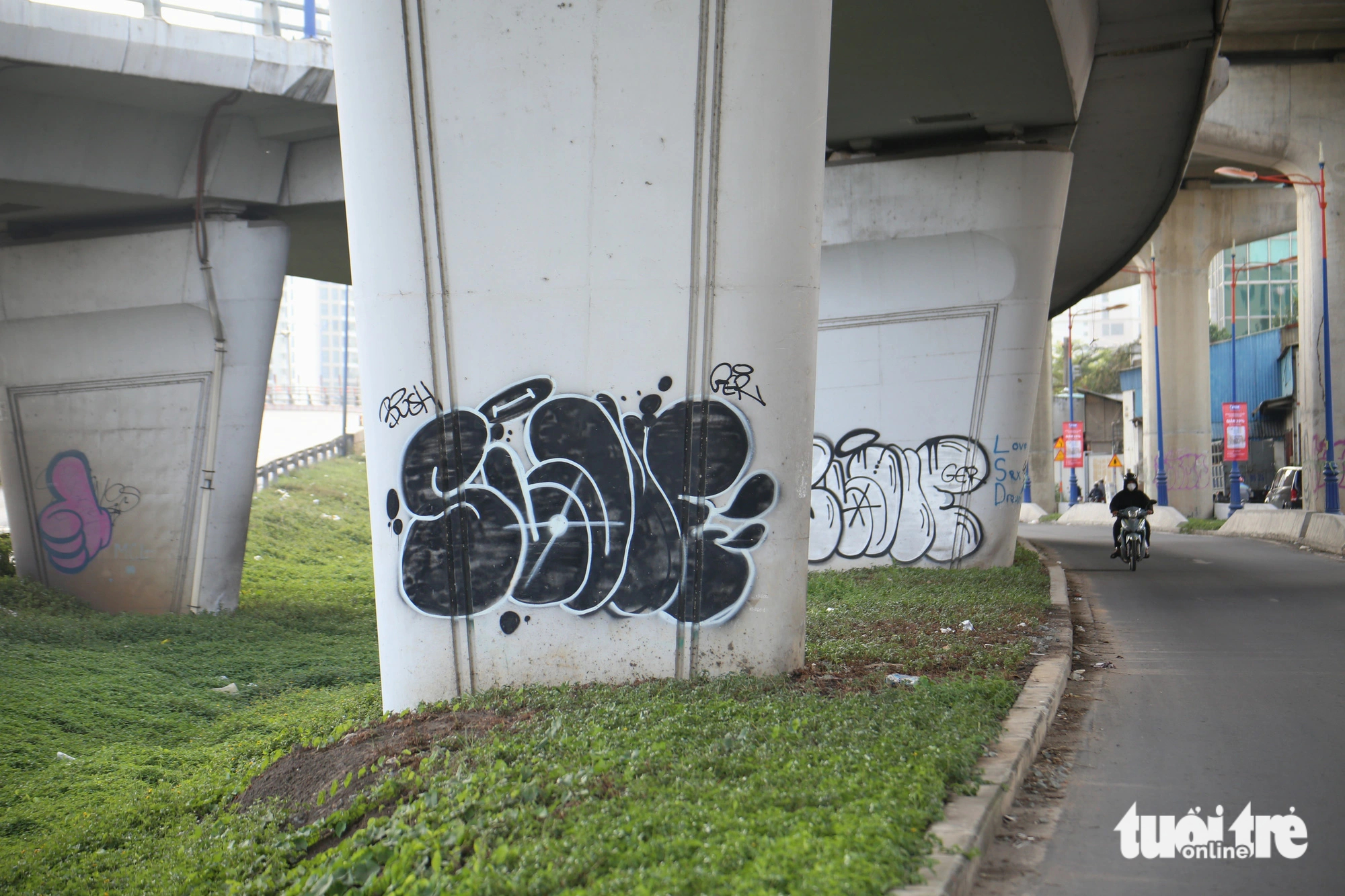 Graffiti dogs Ho Chi Minh City
