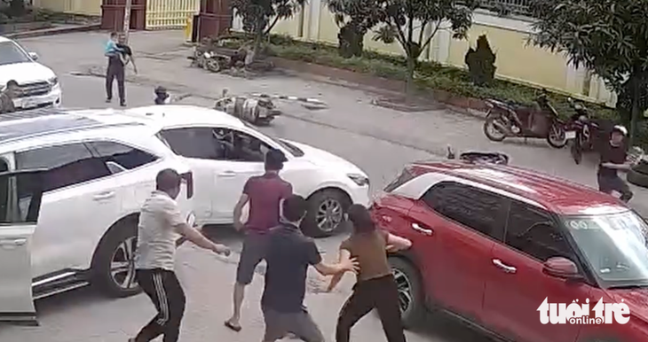 Watch as car tears through Vietnam street in reverse