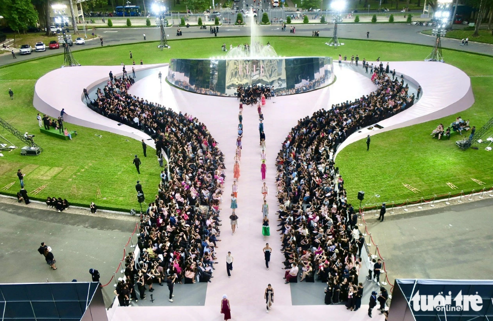 Fashion, architecture link up at Ho Chi Minh City’s Reunification Palace