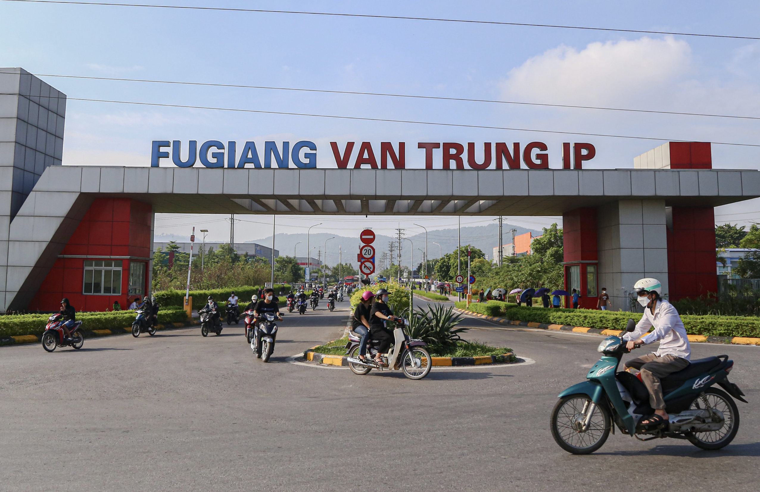 The entrance of Van Trung Industrial Park in Bac Giang Province, northern Vietnam. Photo: Ha Quan / Tuoi Tre