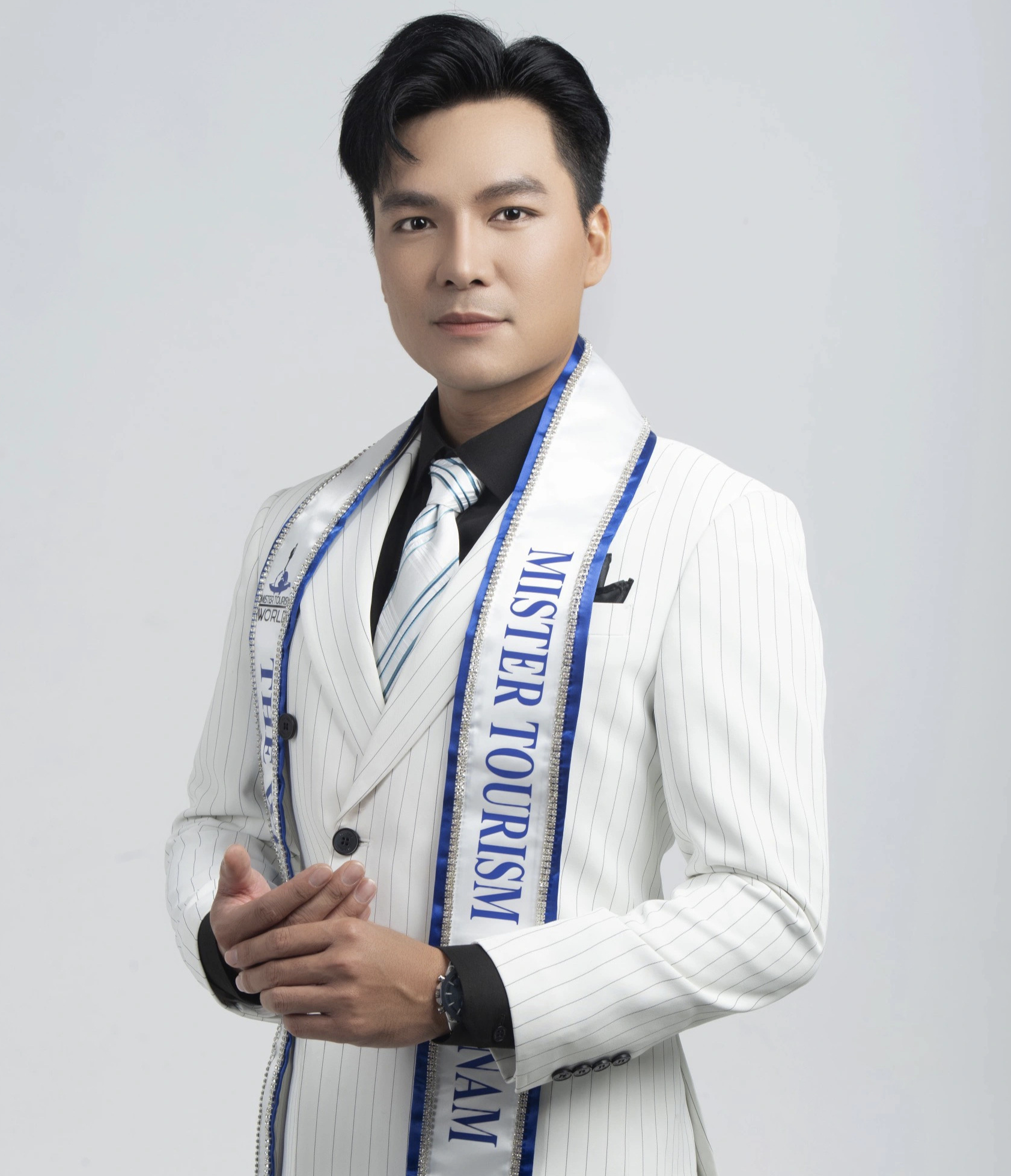 Nguyen Quoc Tri secures the third runner-up title at the 2023 Mister Tourism World. Photo: Supplied