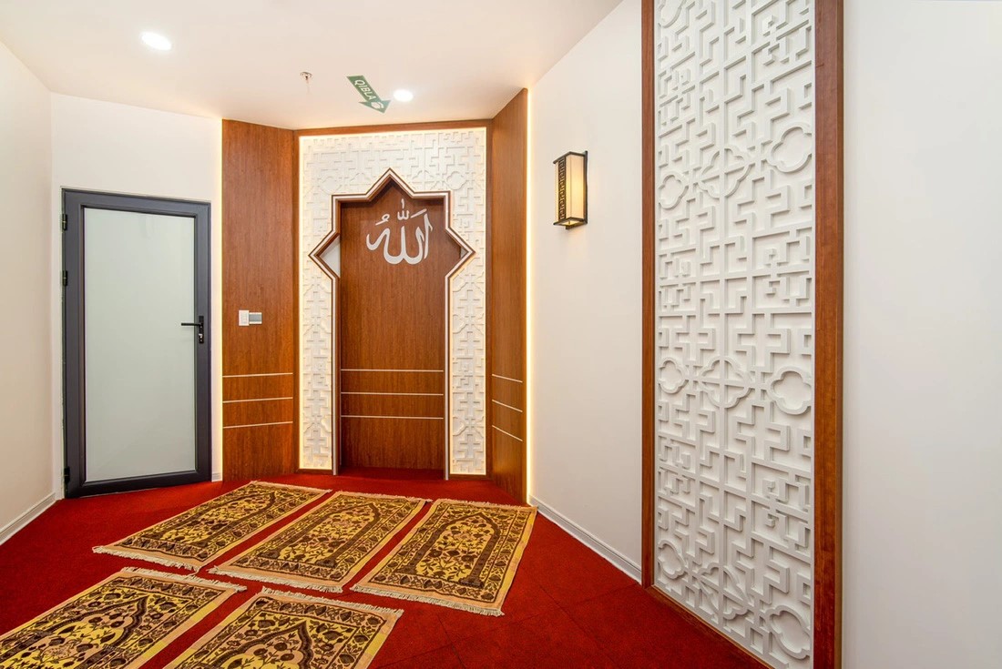 This image shows a prayer room intended for international travelers at the Da Nang International Airport terminal in central Vietnam’s Da Nang City. Photo: Truong Trung / Tuoi Tre