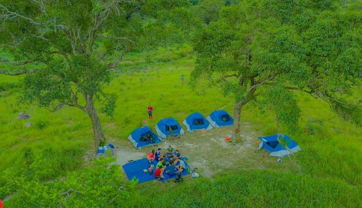 Visitors camp at O Lim valley in Nui Chua National Park, Ninh Thuan Province, south-central Vietnam, in this photo supplied by the park’s management board.