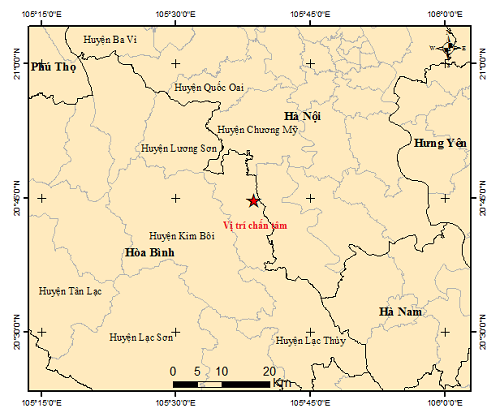 Mild quake felt near Vietnam's Hanoi
