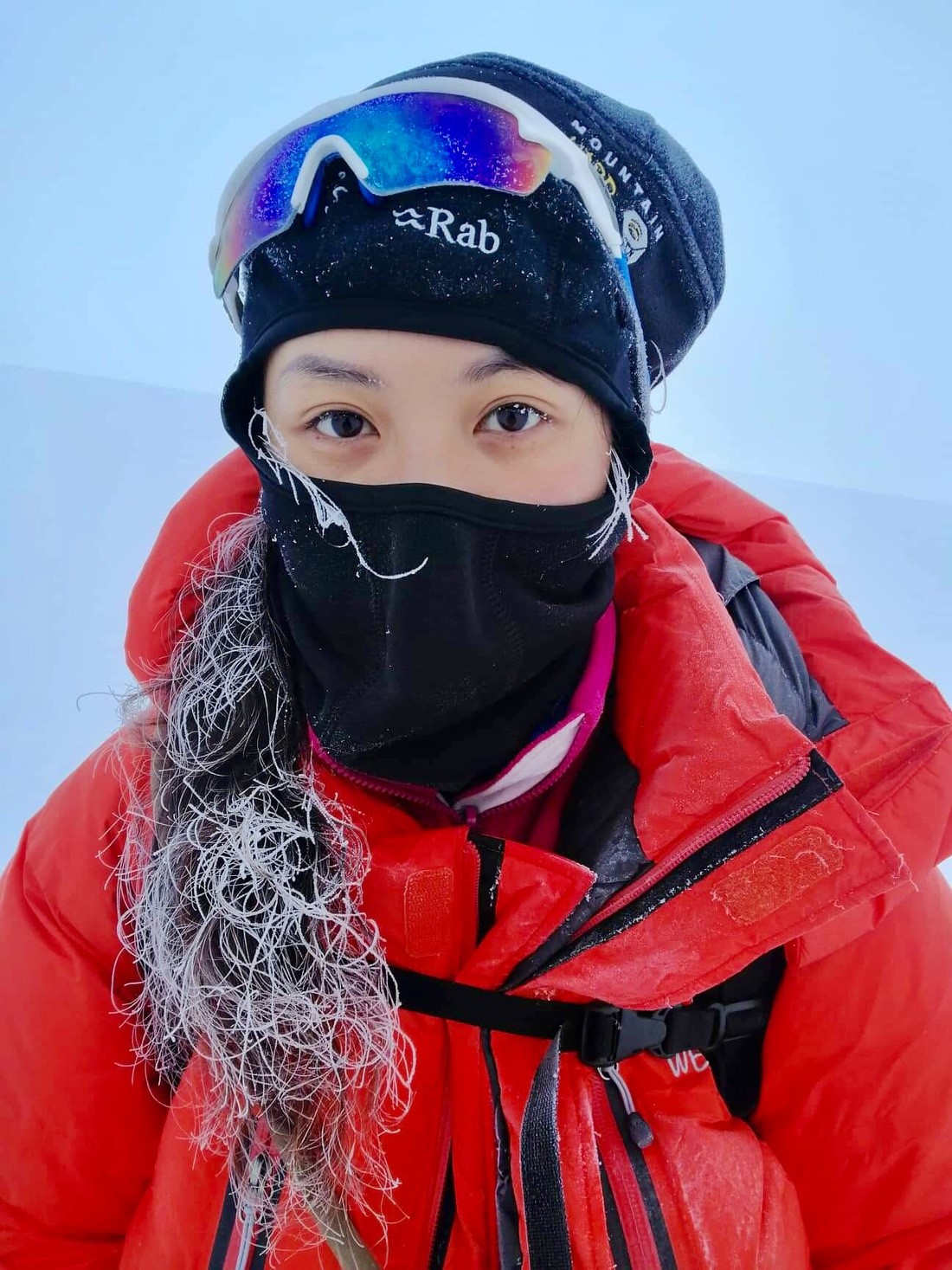 Céline Thanh Nha during her mountaineering journey. Photo: Supplied