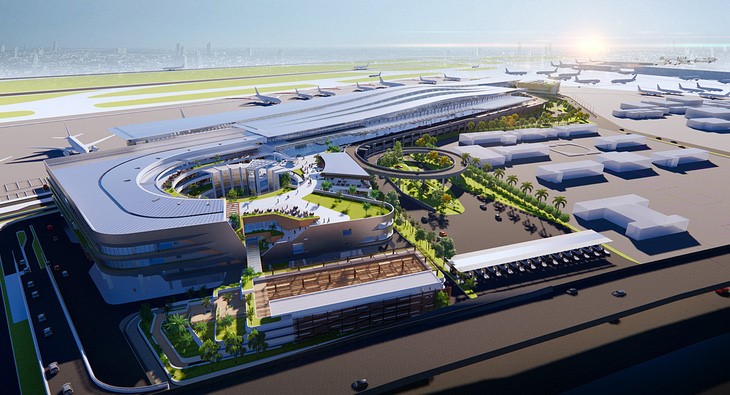 An artist’s impression of the T3 terminal of Tan Son Nhat International Airport in Ho Chi Minh City. Photo: ACV