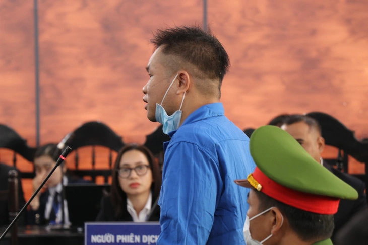 Y Sol Nie, one of the two masterminds of the deadly attacks on two government offices in Vietnam’s Central Highlands province of Dak Lak on June 11, 2023, is seen at the trial for him and his accomplices in the province on January 20, 2024. Photo: Vietnam News Agency