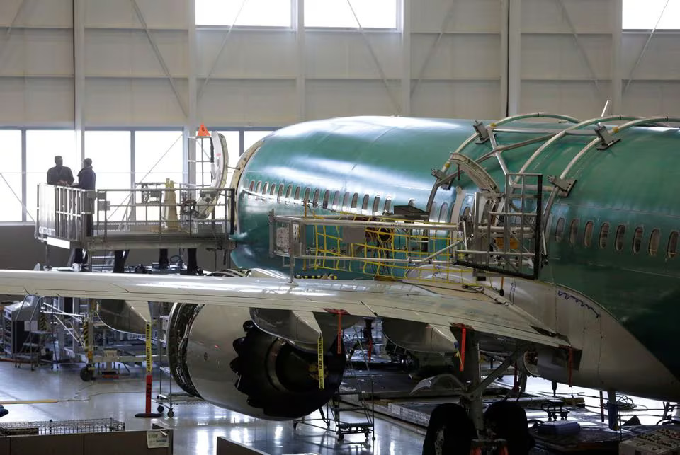 Boeing's new 737 MAX-9 is pictured under construction at their production facility in Renton, Washington, U.S., February 13, 2017. Picture taken February 13, 2017. Photo: Reuters