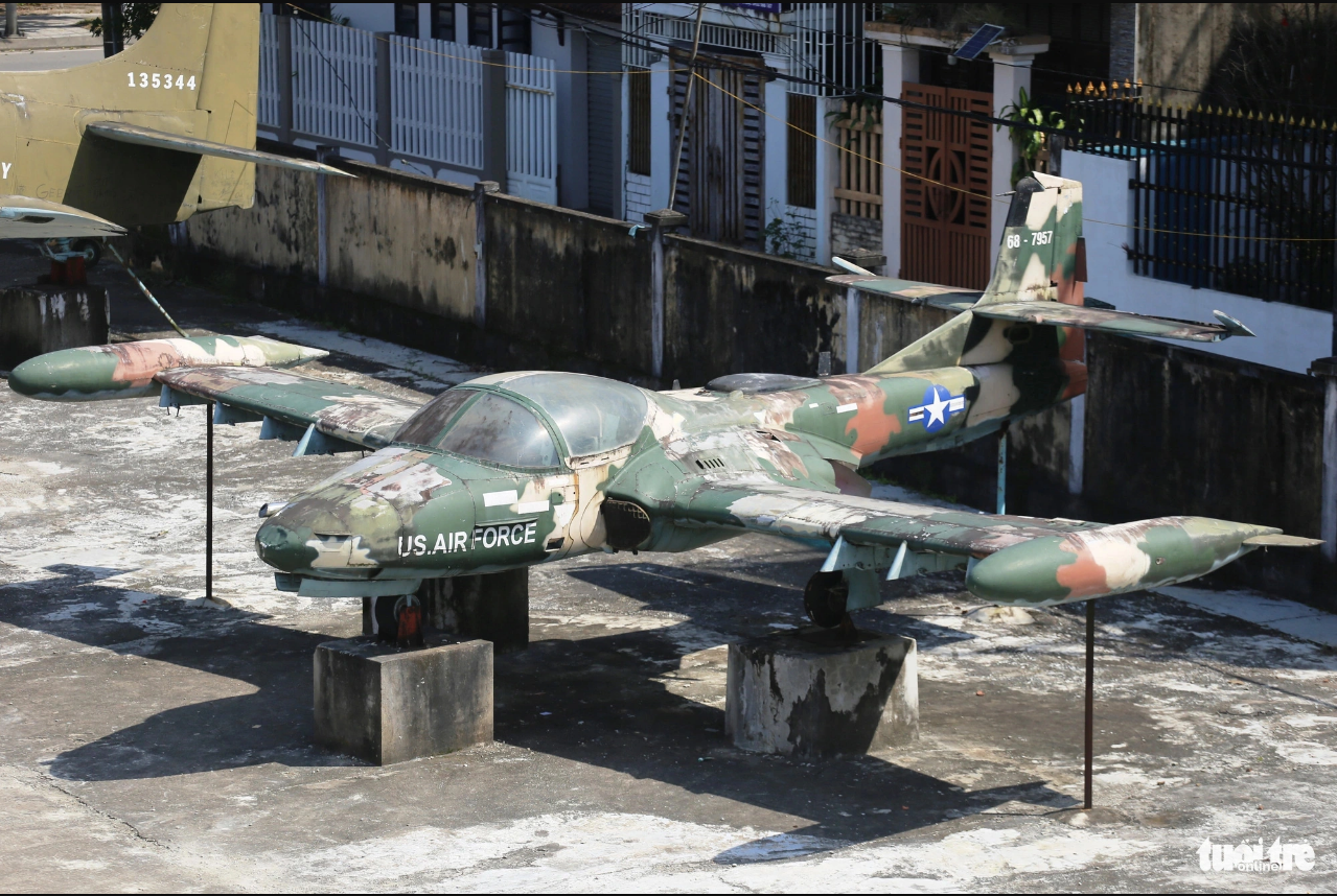 A U.S. military A-37 attack aircraft. Photo: Nhat Linh / Tuoi Tre