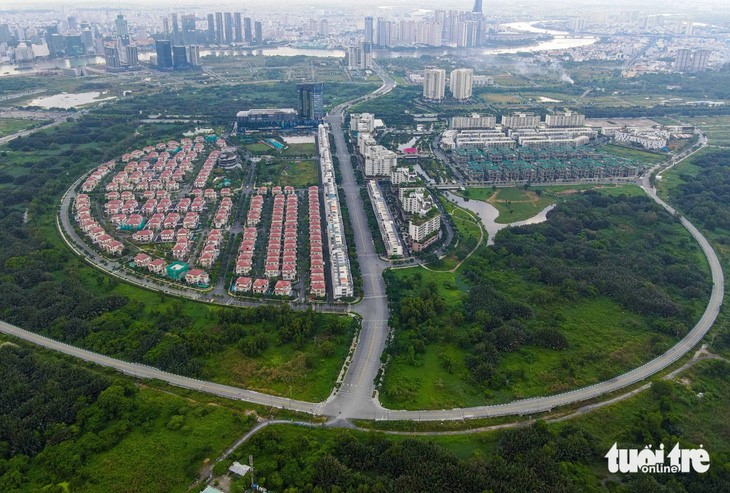 The proposed site for a 128-hectare eco-park in Thu Duc City, under Ho Chi Minh City currently looks like a forest with multiple kinds of plants. Photo: Chau Tuan / Tuoi Tre