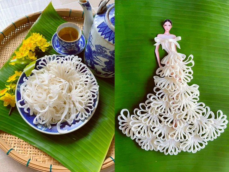 Vietnamese designer creates mouth-watering dresses out of traditional sugar-preserved fruits