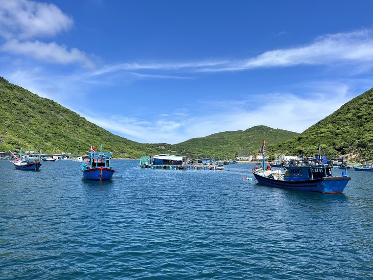 The pristine fishing village on Bich Dam Island. Photo: Xuan Vien / Tuoi Tre