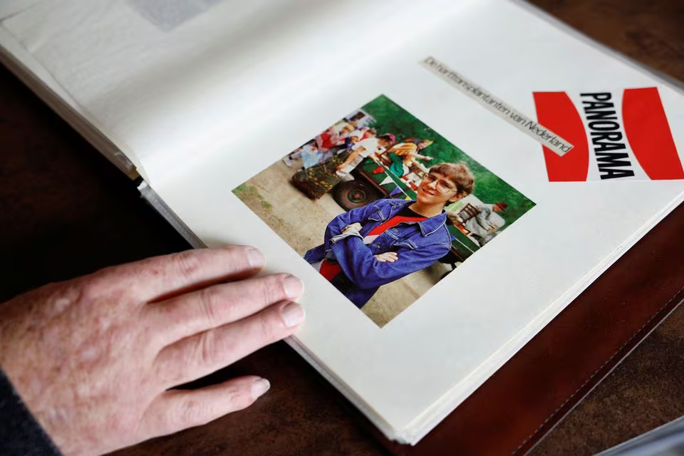 Bert Janssen, 57 years old, looks at an old photobook in Herkenbosch, Netherlands February 29, 2024. He underwent a heart transplant at the age of 17, almost 40 years ago, receiving a donor heart which is now immortalized in the Guinness Book of Records. Photo: Reuters