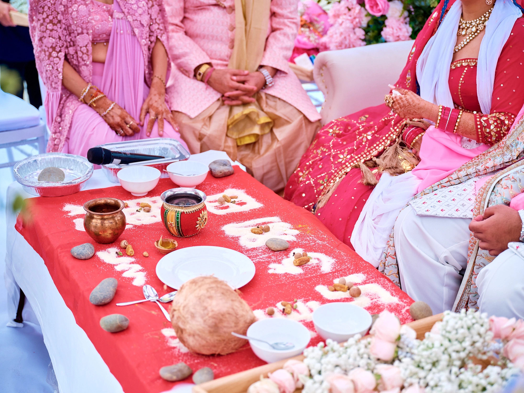 The three-day wedding celebration featured all of the Indian wedding traditions. Photo: Supplied