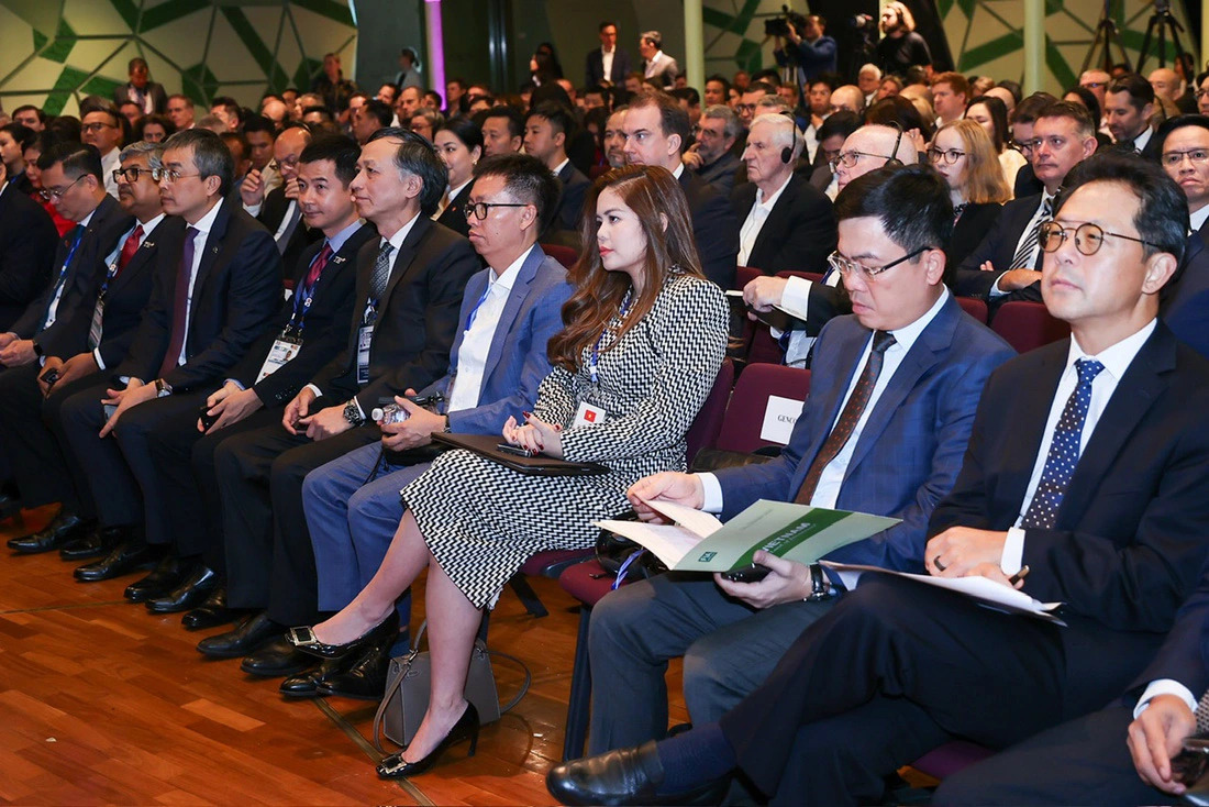 Representatives of Vietnamese and Australian businesses are seen at the Vietnam - Australia Business Forum in Melbourne, Australia on March 5, 2024. Photo: Nhat Bac / Tuoi Tre