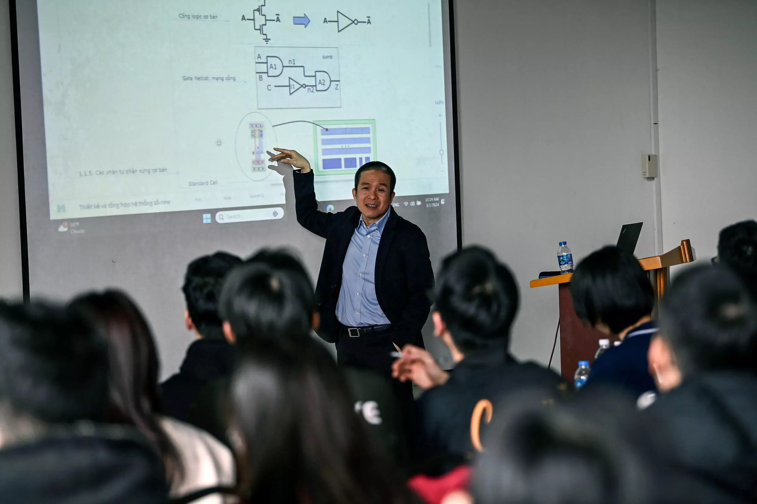 Vietnam is currently producing just 500 qualified engineers per year, according to Nguyen Duc Minh, a professor of integrated circuit design. Photo: AFP