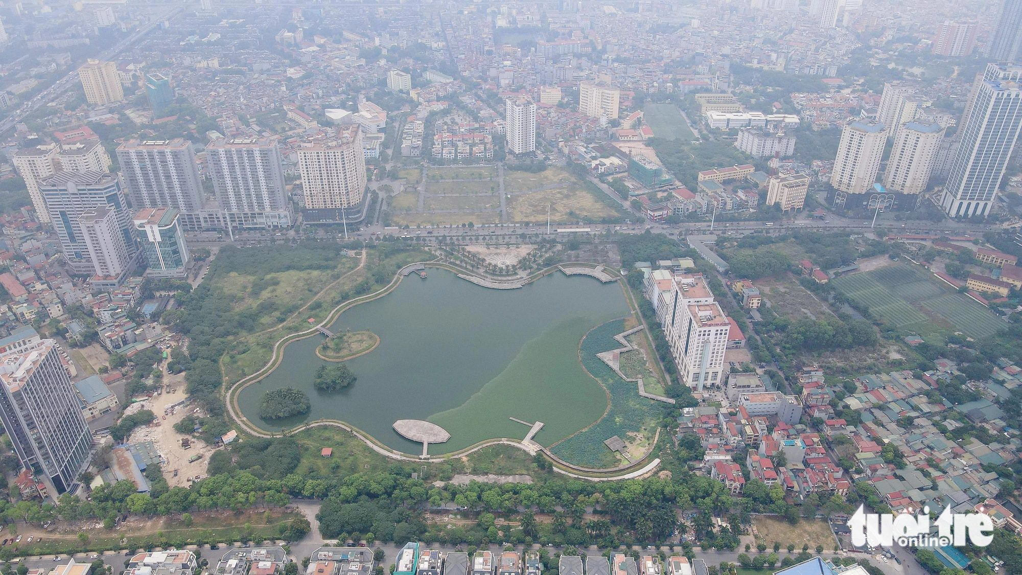 Behind-schedule Hanoi park project suffers degradation