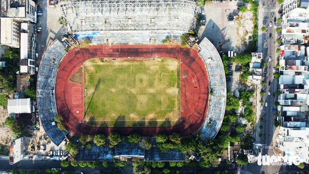 Chi Lang Stadium, once icon of Da Nang, in disrepair