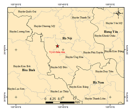Magnitude-4 earthquake jolts Hanoi