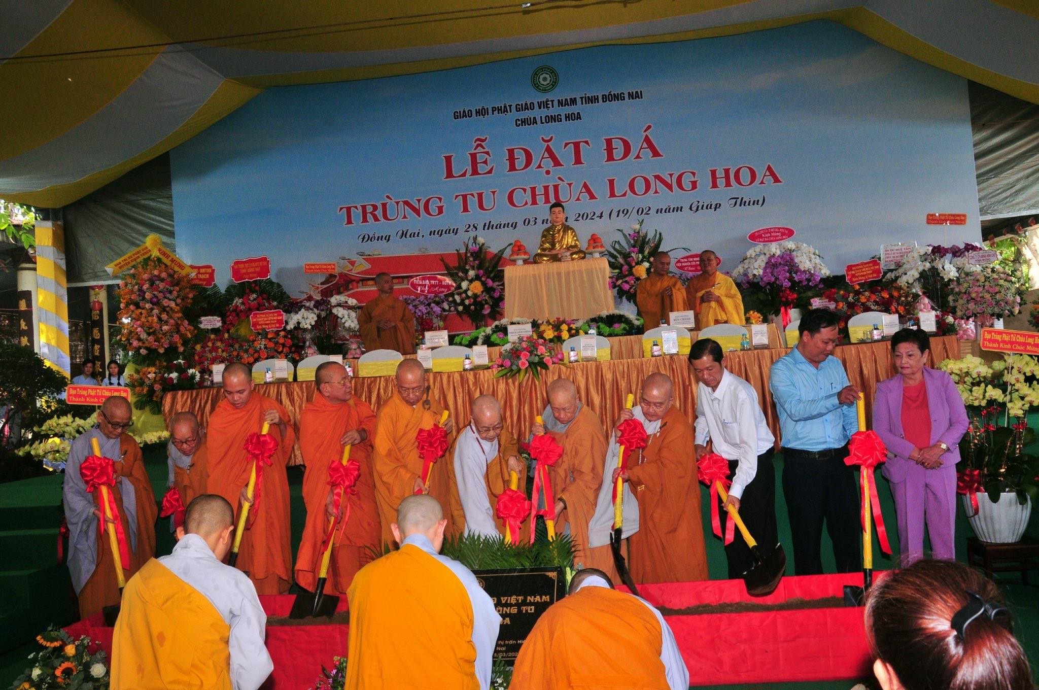 Vietnam’s Dong Nai lays foundation stone to restore Long Hoa Pagoda