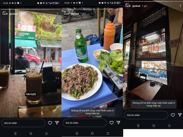 Jung Il Woo uploaded many photos of landmarks and dishes in Hanoi to his Instagram. Photos: Instagram page of Jung Il Woo