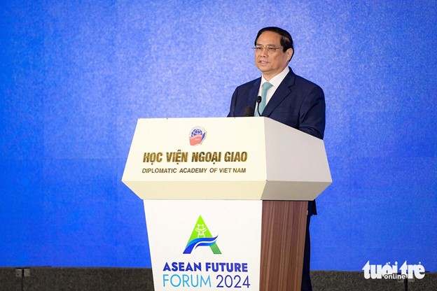 Prime Minister Pham Minh Chinh affirmed that Vietnam always considers ASEAN among its top priorities in foreign, economic, security, and national defense policies. Photo: Nam Tran / Tuoi Tre
