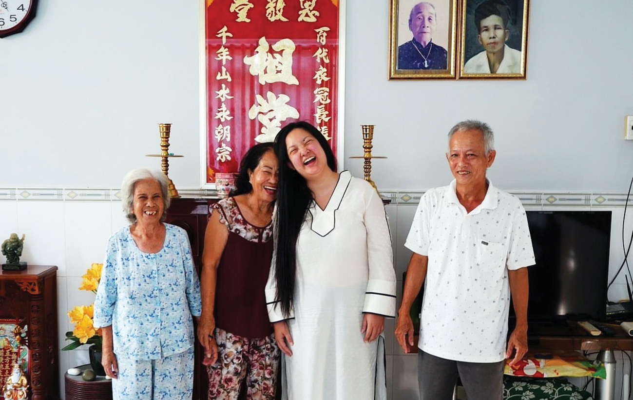 Amanda Nguyen visits her relatives in Bac Lieu Province, southern Vietnam. Photo: Amanda Nguyen