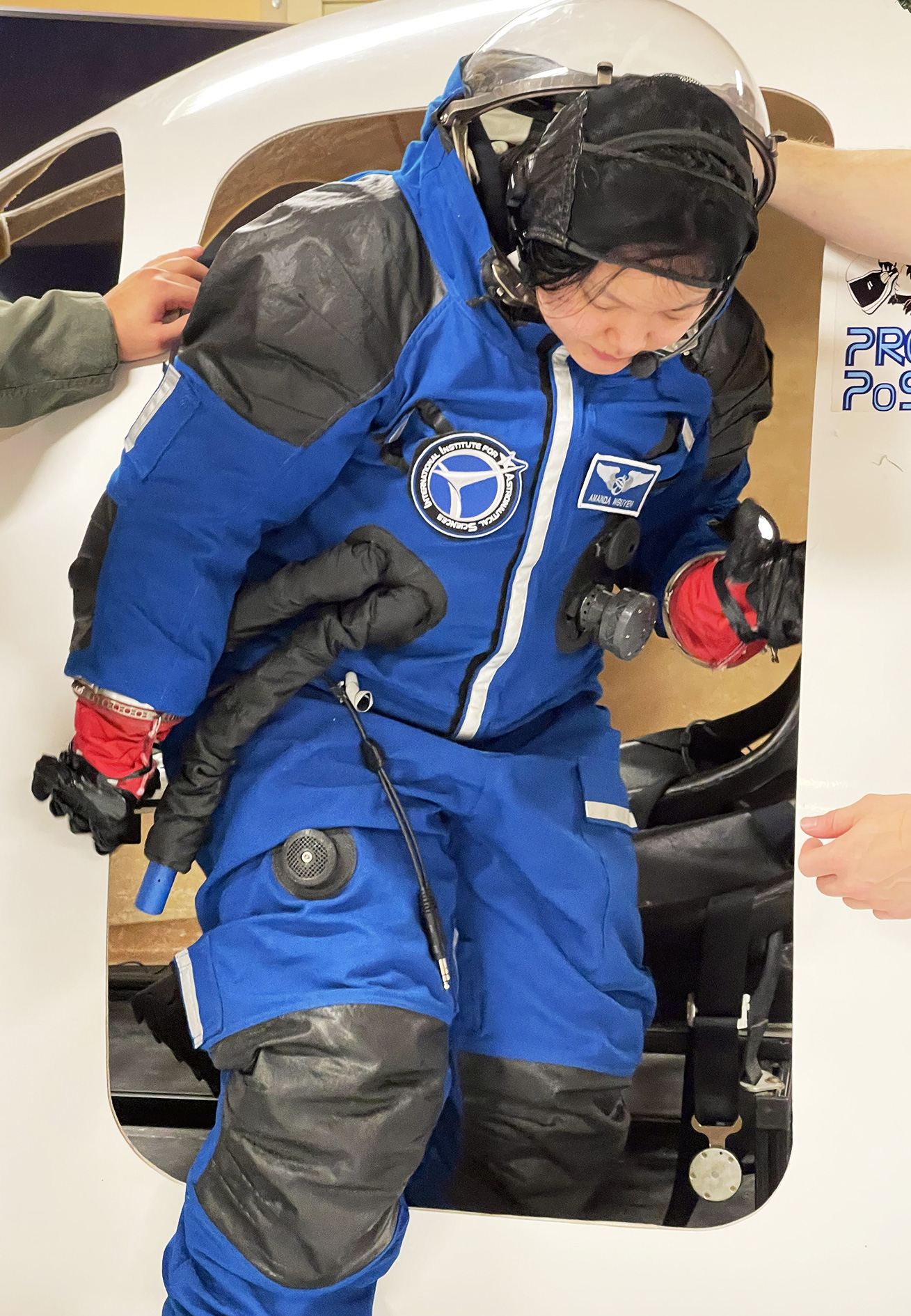 Amanda Nguyen during a space training session. Photo: Supplied