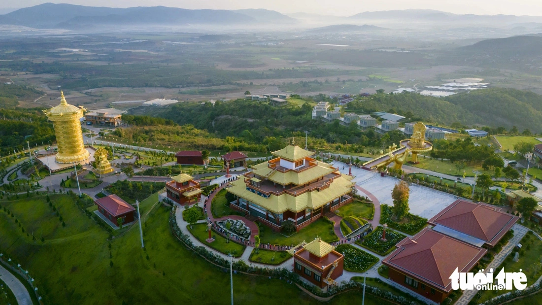An aerial image of Samten Hills Dalat, a tourist complex in Tu Tra Commune, Lam Dong Province, located in Vietnam’s Central Highlands region. Photo: M.V. / Tuoi Tre