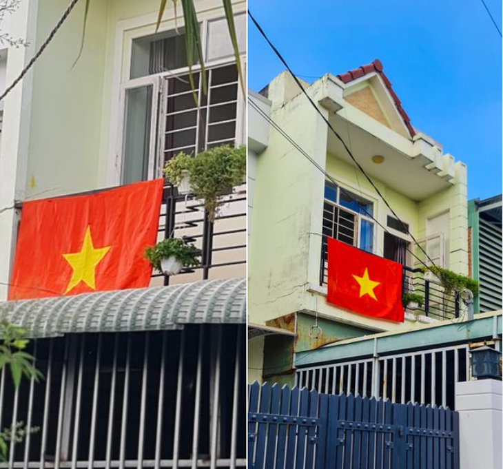 This screenshot shows the Vietnamese flag that Mohamed Baro, an Egyptian man, hung on the balcony of his house in Ho Chi Minh City, southern Vietnam on April 30, 2024 to observe the country’s Reunification Day. Photo courtesy of Mohamed Baro