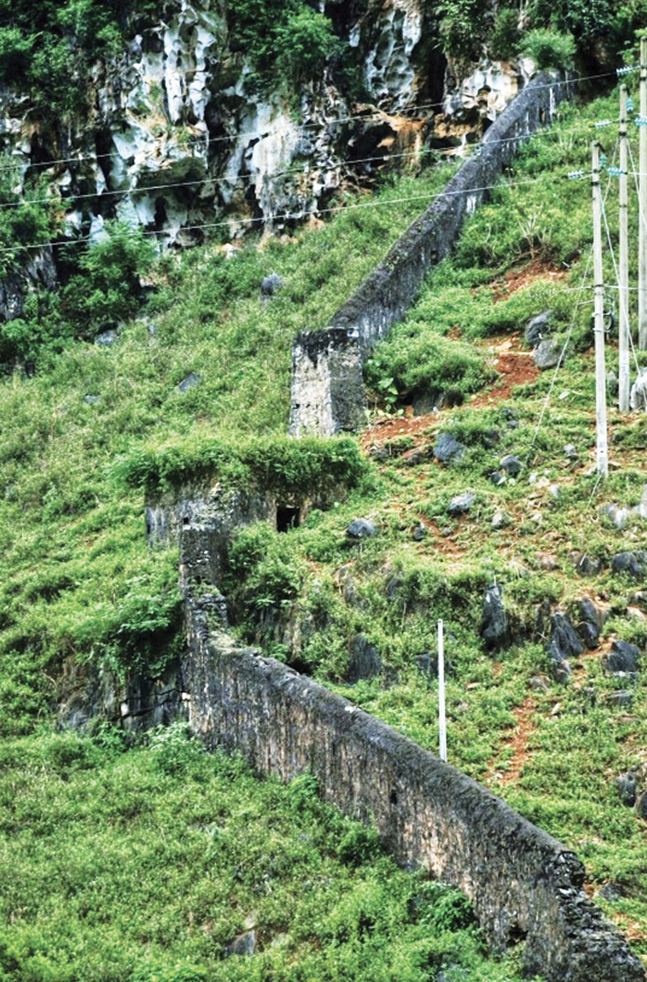 Can Ty Citadel, built by the French from 1935 to 1940, lies near National Highway 4C in Can Ty Commune under Quan Ba District, Ha Giang Province. Photo: Thanh Nguyen