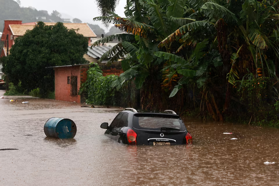 Heavy rains kill at least 10 in southern Brazil, governor warns of historic disaster