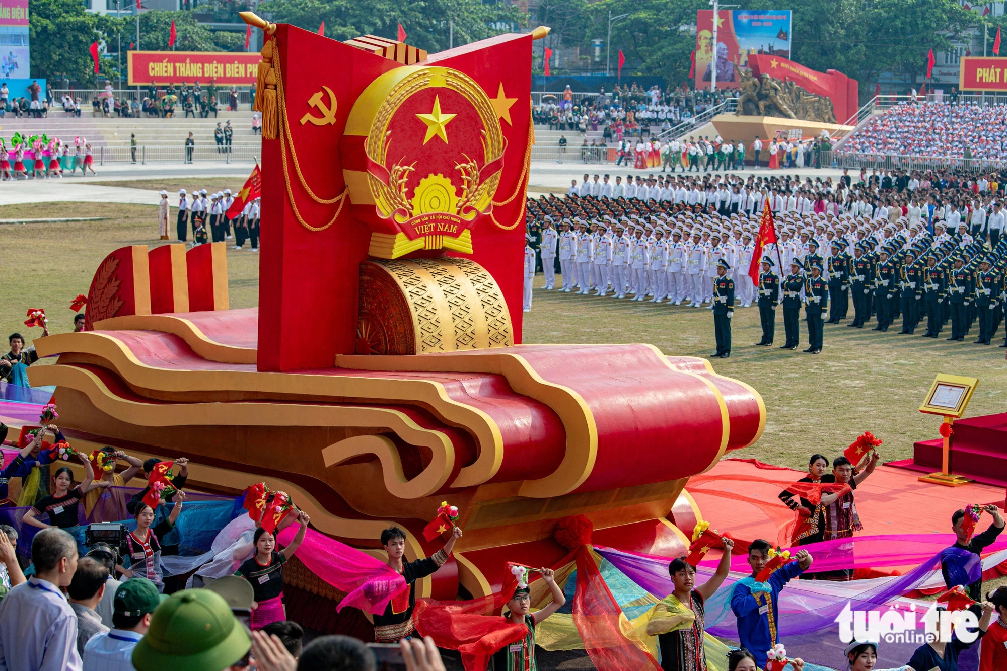 Dien Bien Phu Victory military parade rehearsal held in northwestern Vietnam