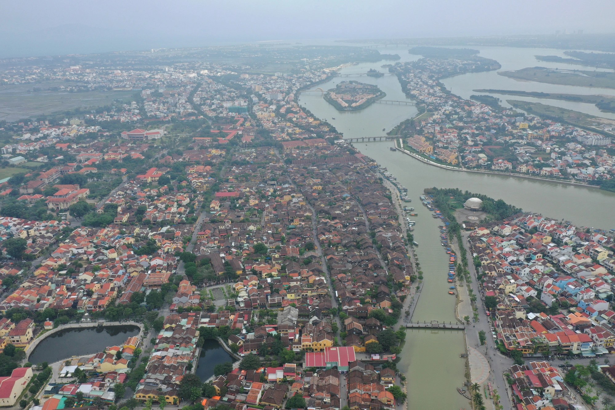 Hoi An photograph of a city from above. Photo: B.D. / Tuoi Tre