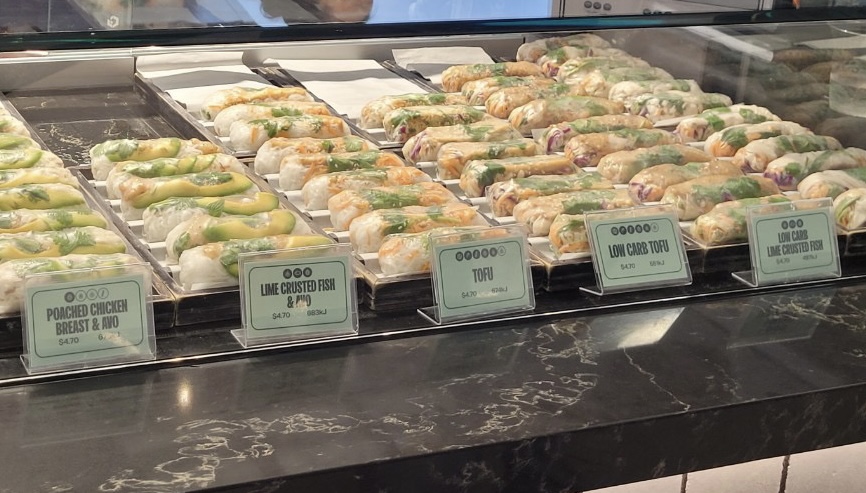 Fresh spring rolls are served at a Vietnamese store at a mall in Sydney, Australia in this photo taken in May 2024. Photo: Ray Kuschert