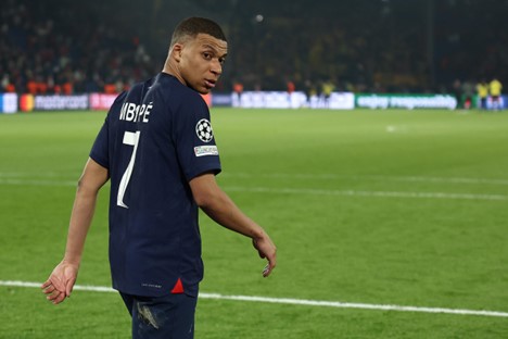 Kylian Mbappe was one of four PSG players to hit the woodwork as the French club missed out on a place in the Champions League final. Photo: AFP