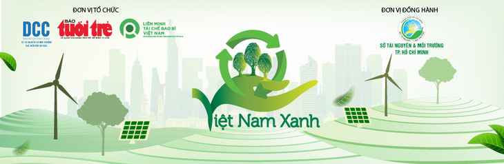 A banner for the Green Vietnam project.