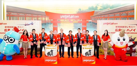 Vietjet launches direct air route connecting Hanoi and Hiroshima