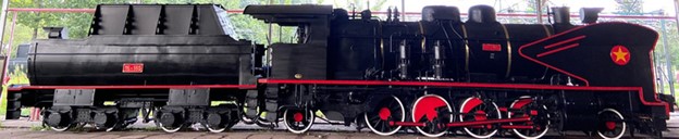 A steam locomotive which has been restored. Photo: D.D. / Tuoi Tre