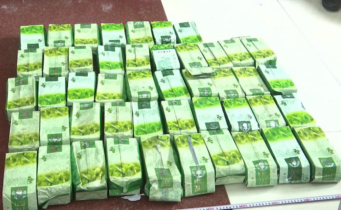 Bags of illicit drugs that Vietnamese border guards seized from Laotians. Photo: Supplied