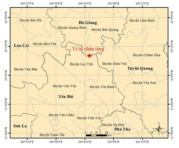 Earthquakes hit various provinces in Vietnam