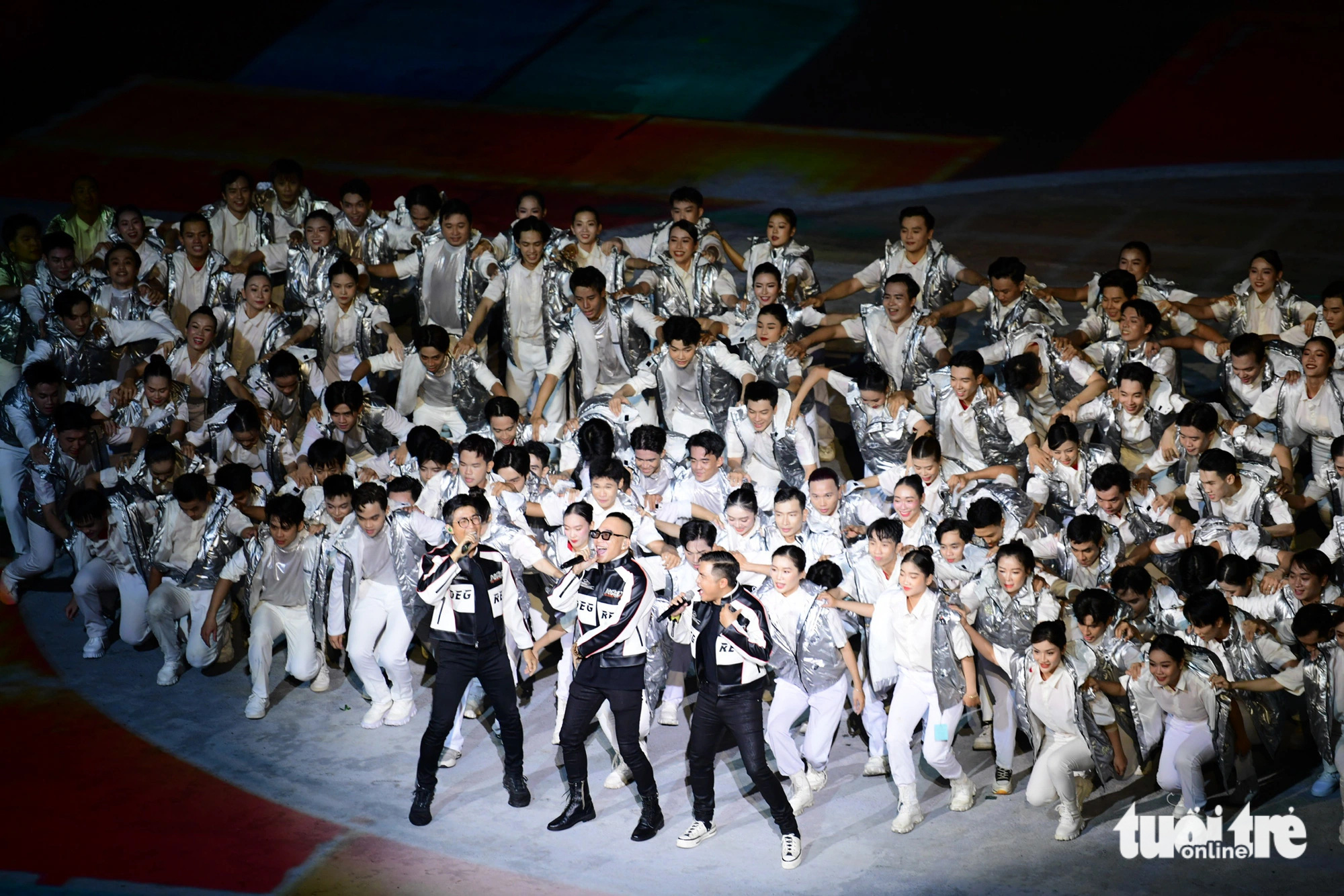 A performance during the opening ceremony of the second Ho Chi Minh City River Festival at Nha Rong-Khanh Hoi Wharf and Saigon Cruise Port, May 31, 2024. Photo: Quang Dinh / Tuoi Tre