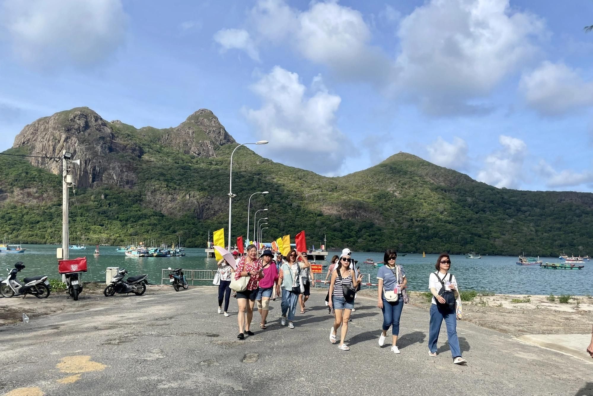 International cruise visitors explore Con Dao, an island district off Ba Ria - Vung Tau Province in southern Vietnam, June 2, 2024. Photo: Supplied