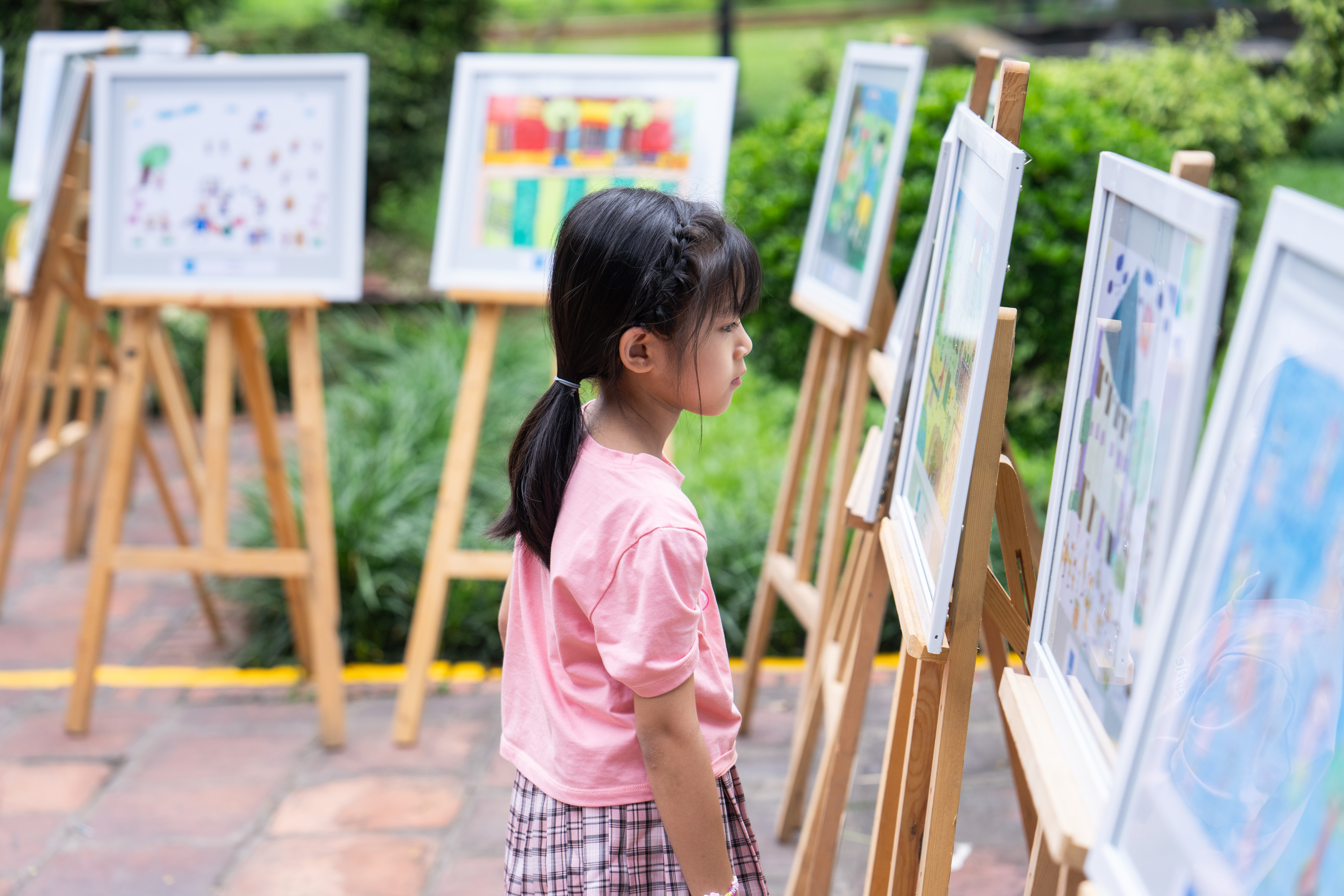'Your Dream Playground' children art's exhibition at the Play Day for Children held at the Temple of Literature in Hanoi on June 8, 2024. Photo: UNICEF Vietnam