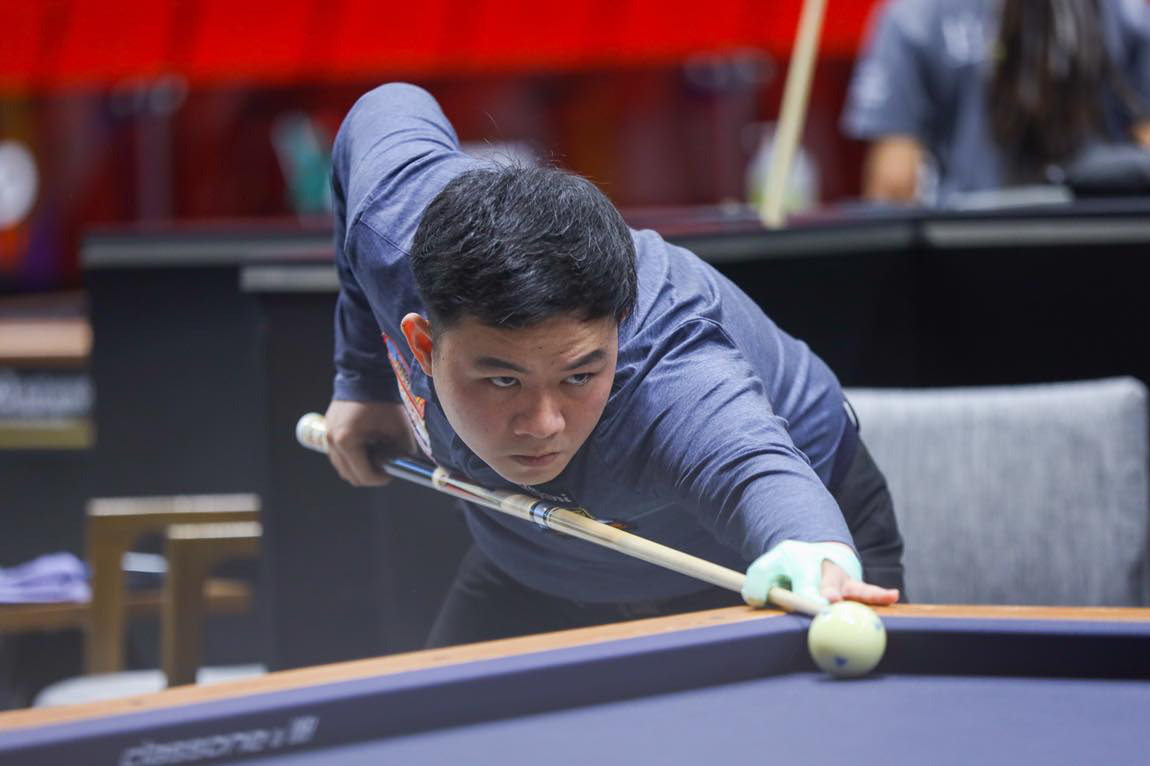 Vietnamese billiard player Bao Phuong Vinh at the Ankara World Cup 3-Cushion 2024. Photo: Union Mondiale de Billard