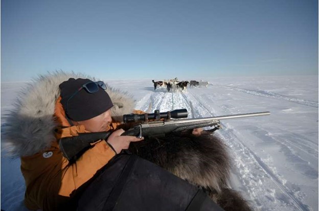 Martin Madsen, 28, struggles to make a living as a professional Inuit polar bear hunter.