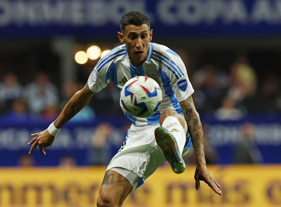 Soccer Football - Copa America 2024 - Group A - Argentina v Canada - Mercedes-Benz Stadium, Atlanta, Georgia, United States - June 20, 2024 Argentina's Angel Di Maria in action. Photo: Reuters