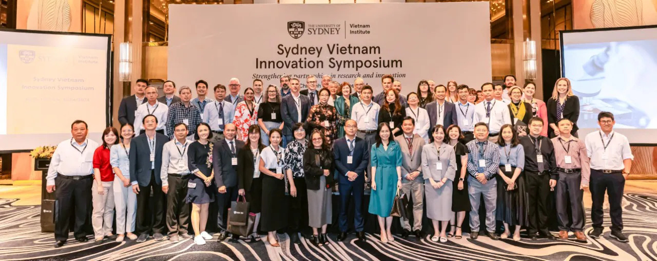 Vietnamese and Australian researchers attend a research symposium as part of the launch of the University of Sydney Vietnam Institute in Ho Chi Minh City, southern Vietnam, on June 18, 2024. Photo: University of Sydney